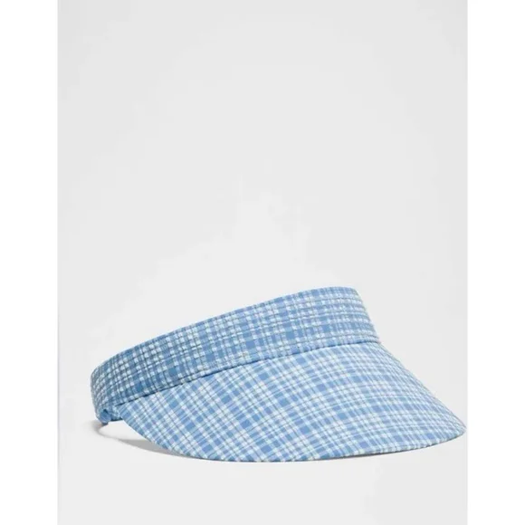Lululemon Seersucker Check Removable Sweatband Visor BCOC Size S/M NWT - Picture 3 of 9